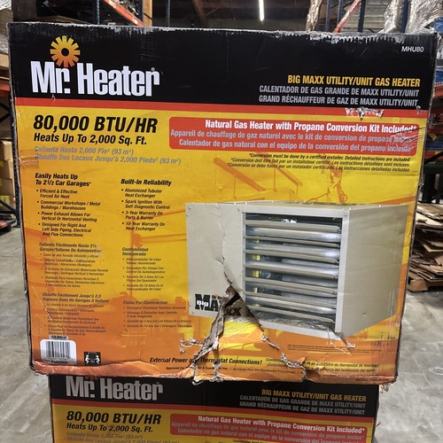 Heater f260560 000 btu - mr., 80,000